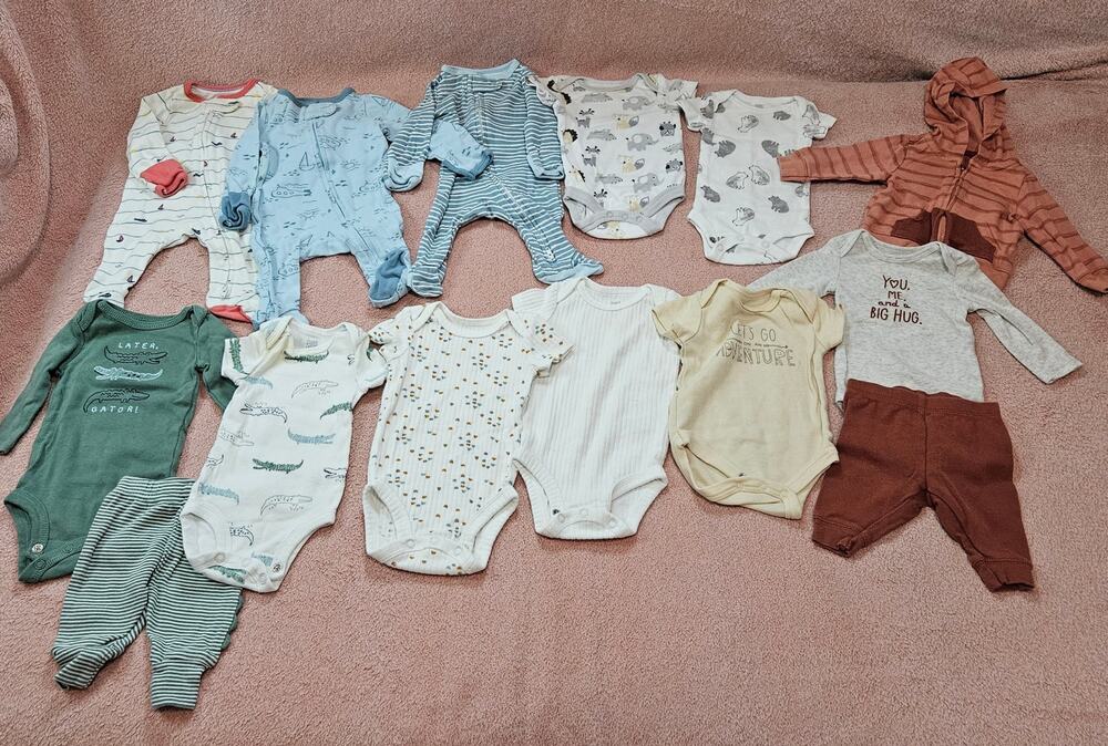 Baby Newborn Infant Clothing Bundle Mixed Assorted Pieces